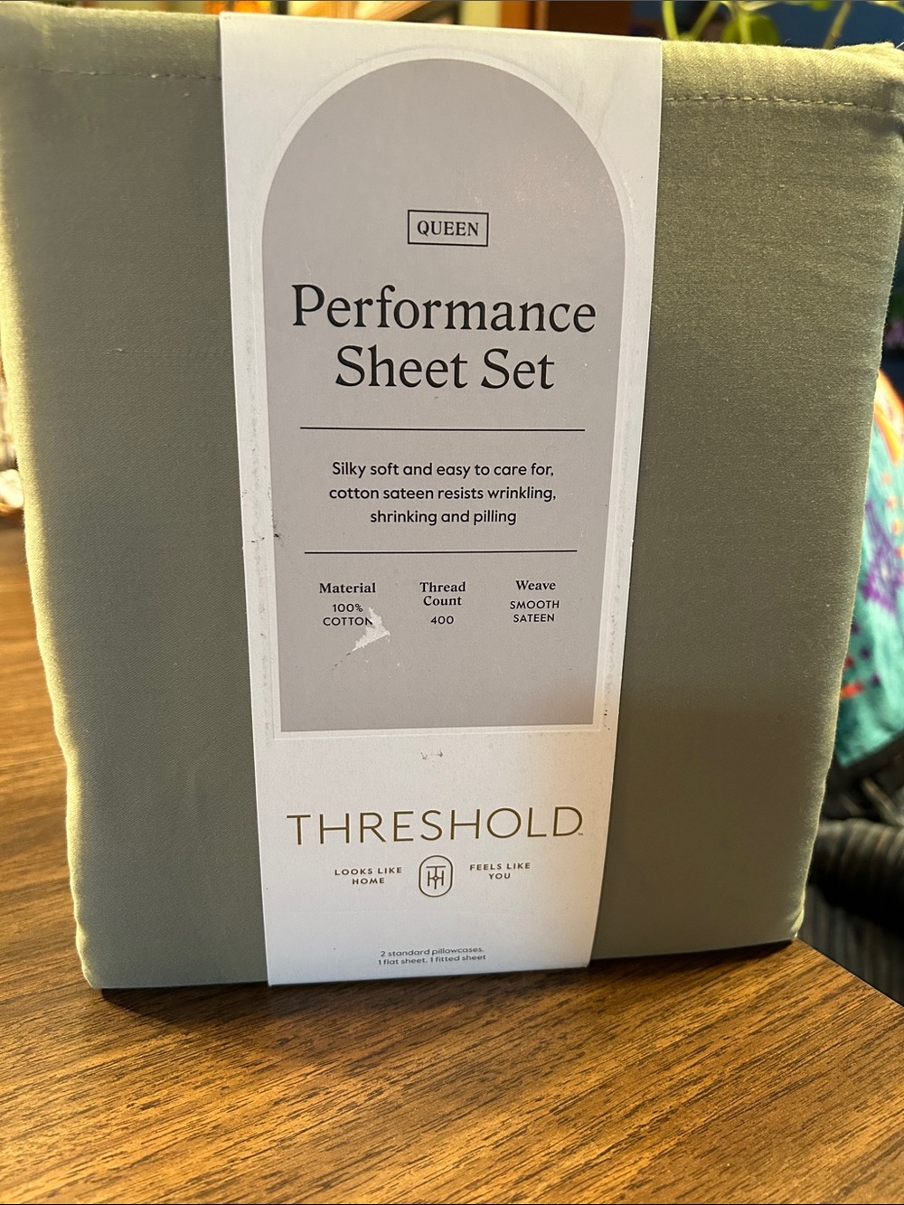 Threshold Performance Sheet Set - Sage Green (Queen)